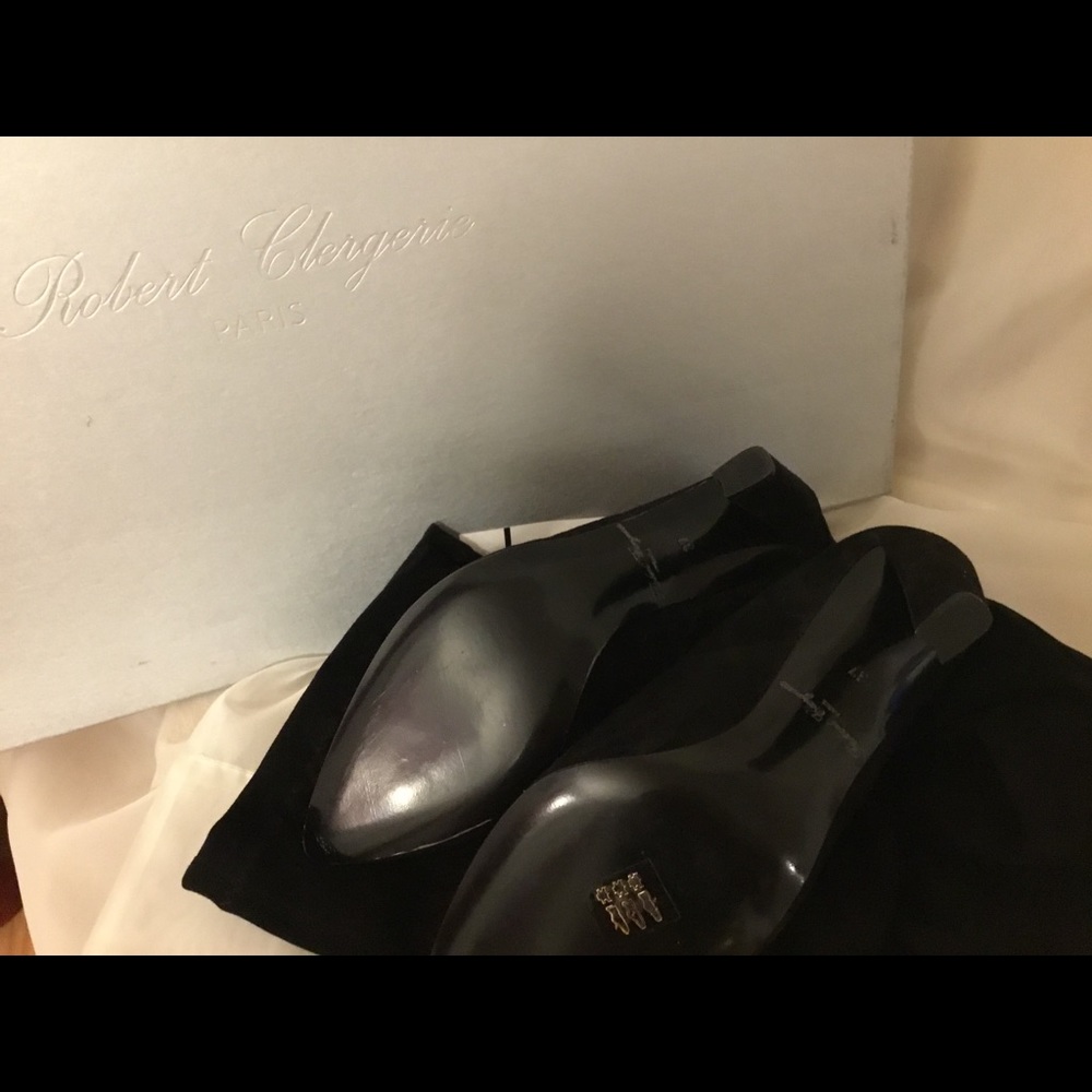 Robert Clergerie (black suede stretch) - Picture 8 of 8